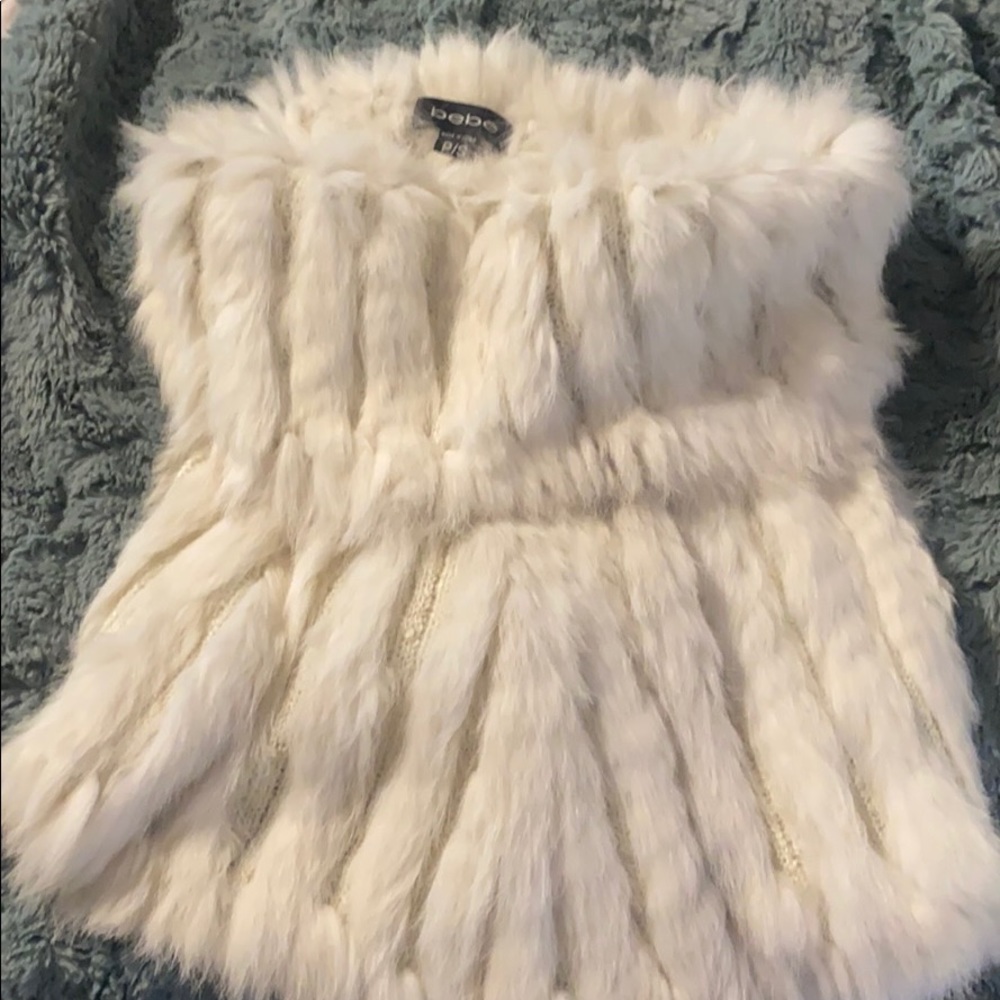 COPY - Bebe 100% rabbit fur, skirt or dress or top